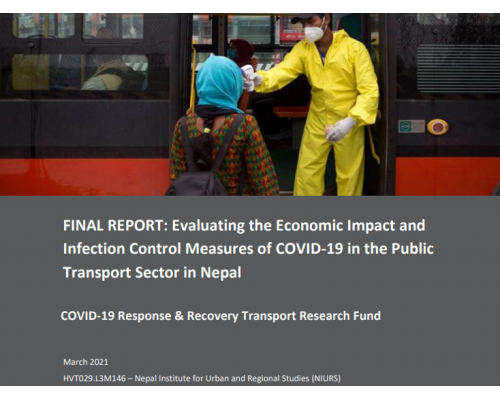 Impact of COVID-19 on public transport in Kathmandu Valley